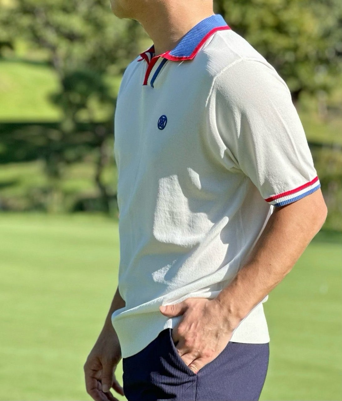 지포어-상의-국내배송 AIR G/FORE 테리 폴로 티셔츠 (MEN)
