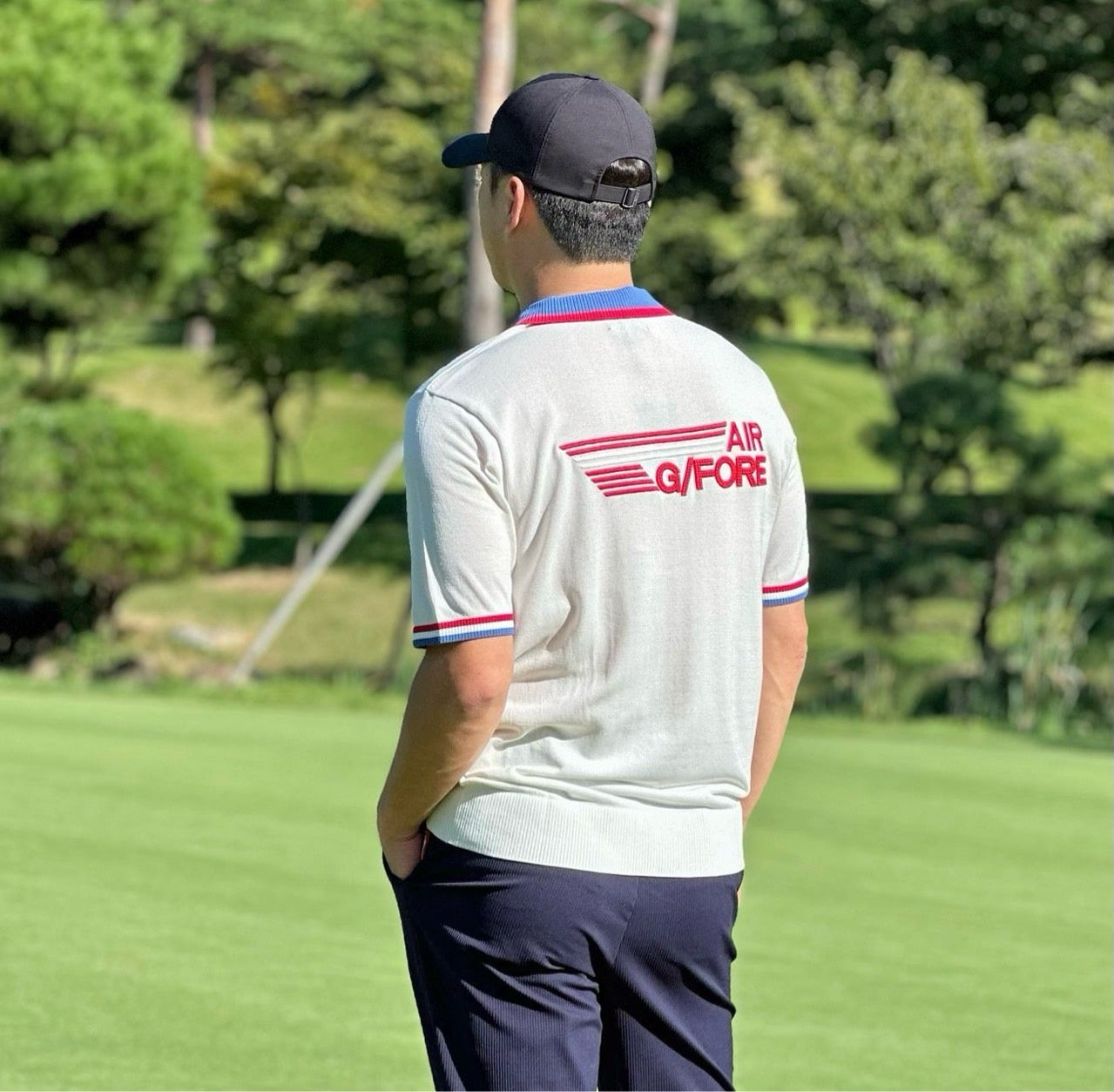 지포어-상의-국내배송 AIR G/FORE 테리 폴로 티셔츠 (MEN)