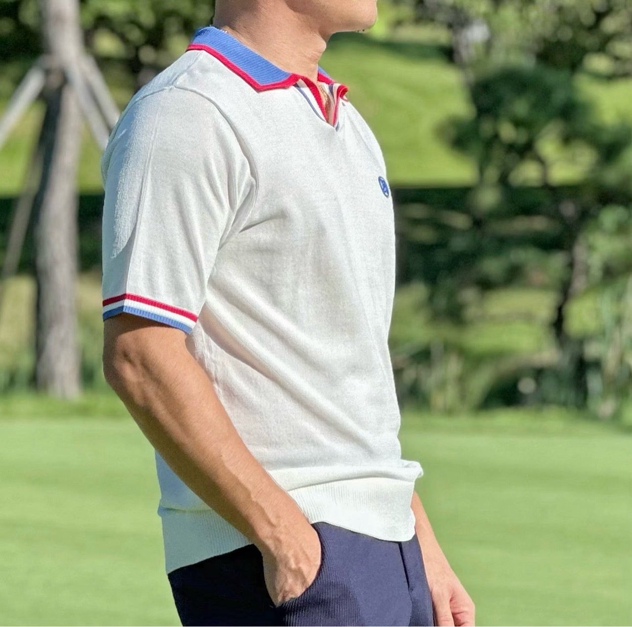 지포어-상의-국내배송 AIR G/FORE 테리 폴로 티셔츠 (MEN)