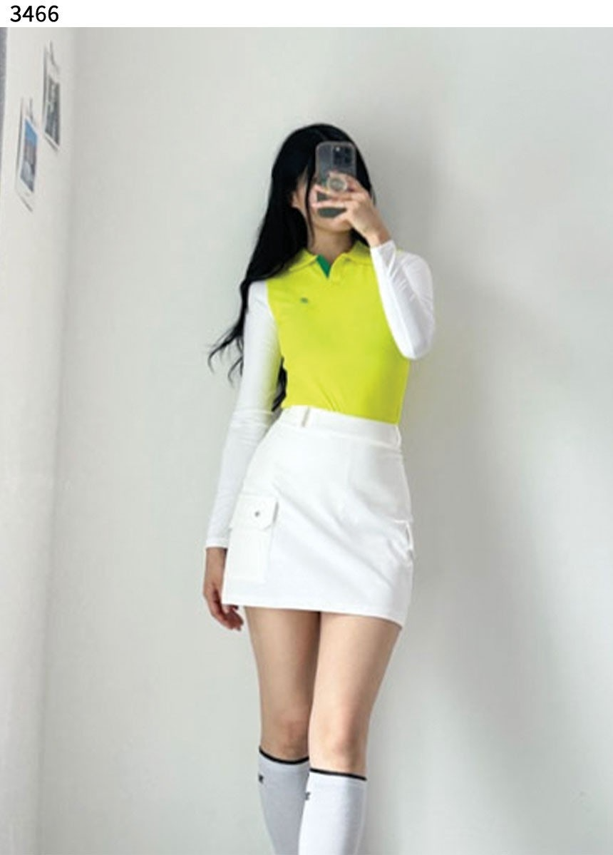 지포어-상의-국내배송 KNIT HYBRID T-SHIRT(WOMEN)