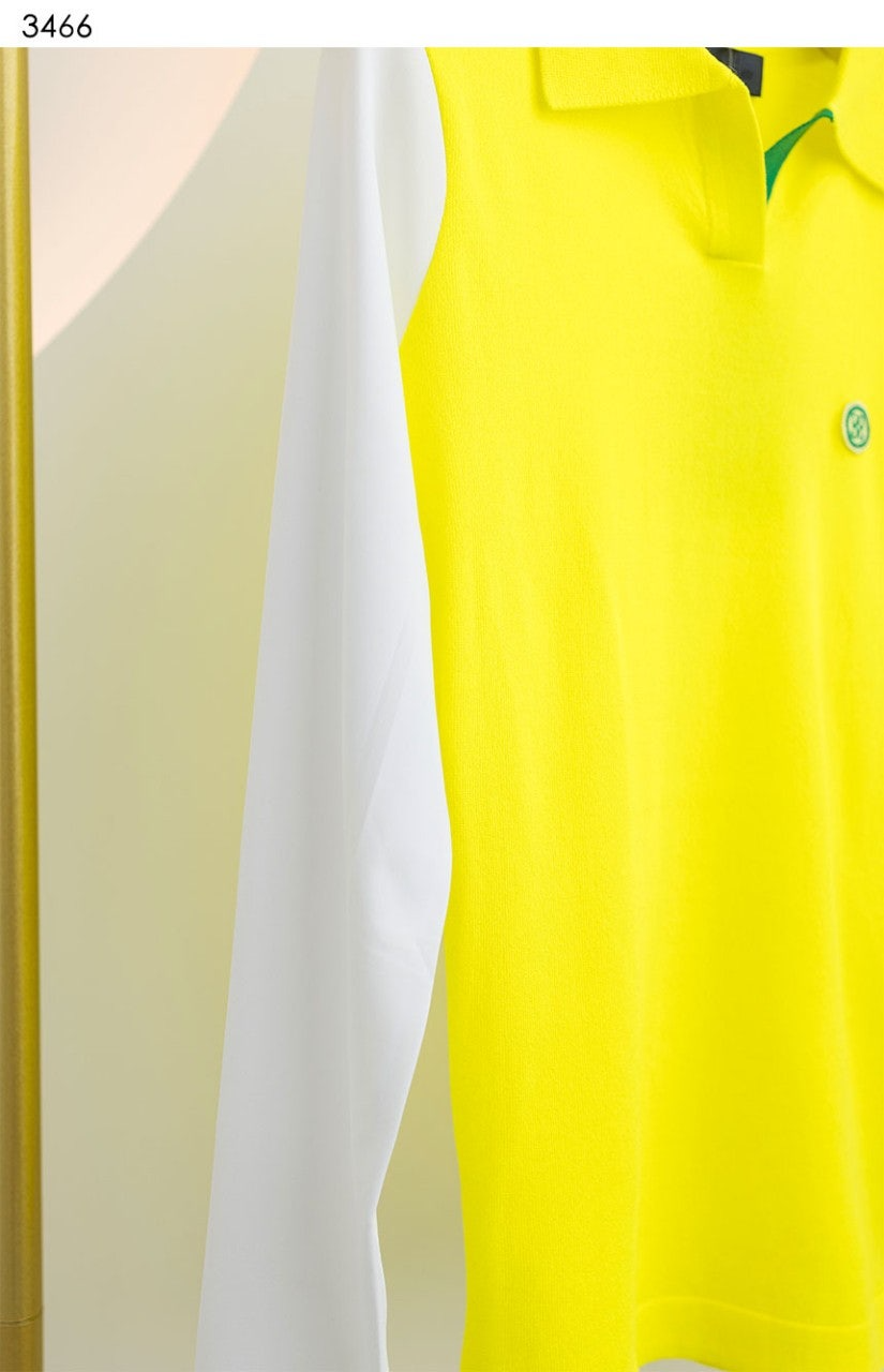 지포어-상의-국내배송 KNIT HYBRID T-SHIRT(WOMEN)