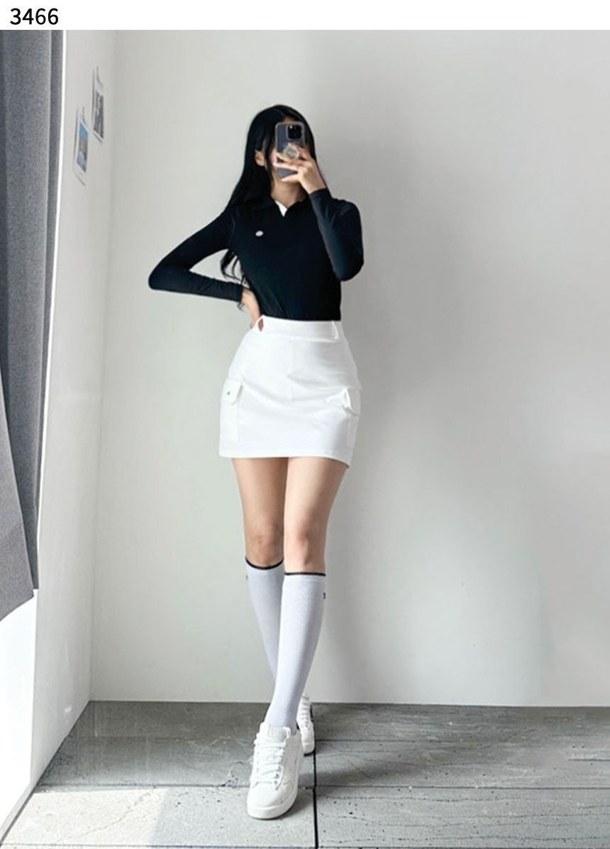 지포어-상의-국내배송 KNIT HYBRID T-SHIRT(WOMEN)