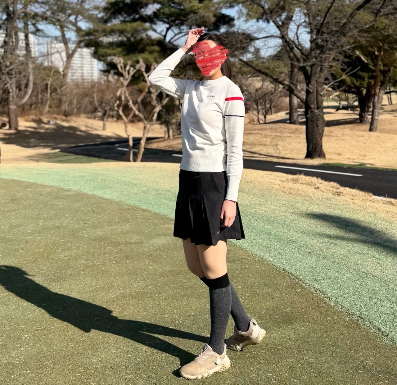 타이틀리스트-상의-국내배송 Tour-FIT 라운드 풀오버 스웨터 (WOMEN)
