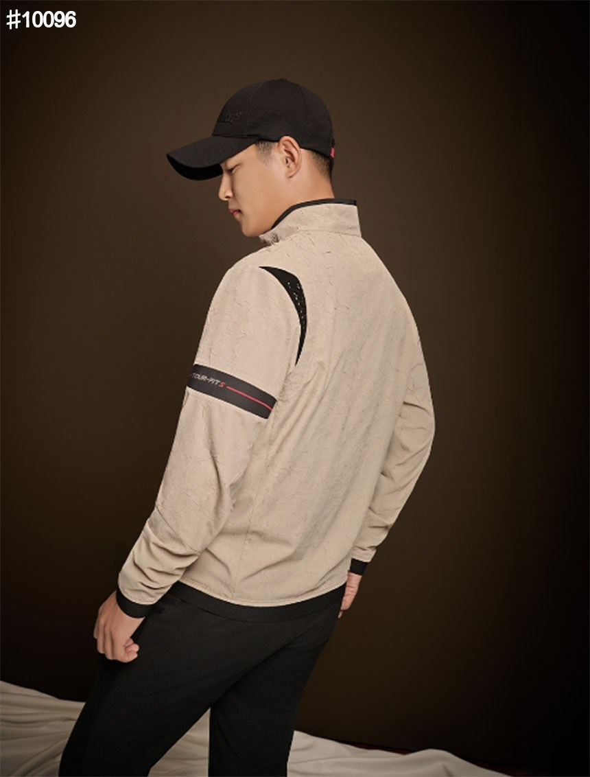 타이틀리스트-상의-국내배송 TOUR-FIT S 주름 원단 스트레치 풀집업 스윙 자켓