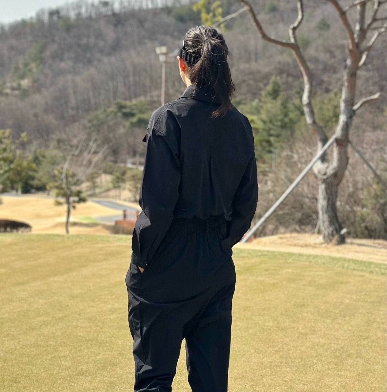 PXG-세트-국내배송 우먼 밀리터리 점프 수트 (MEN)