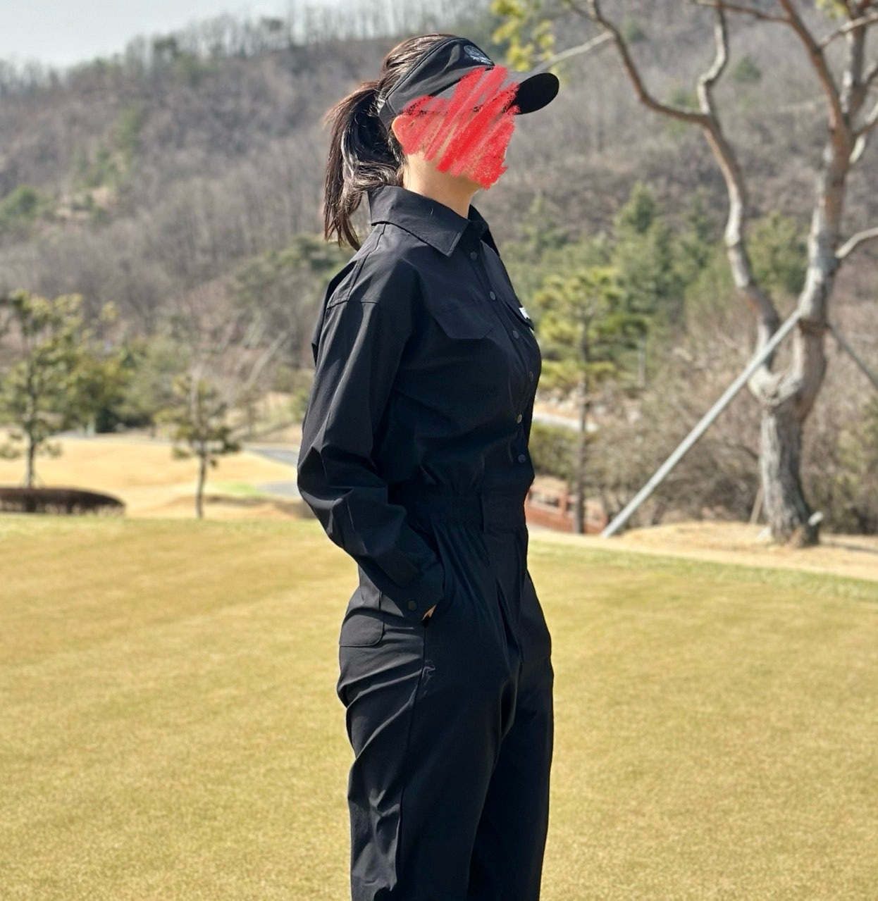 PXG-세트-국내배송 우먼 밀리터리 점프 수트 (MEN)