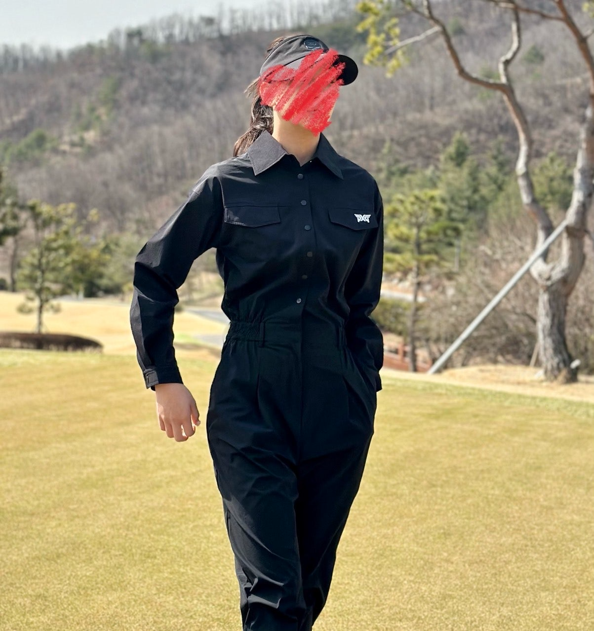PXG-세트-국내배송 우먼 밀리터리 점프 수트 (MEN)