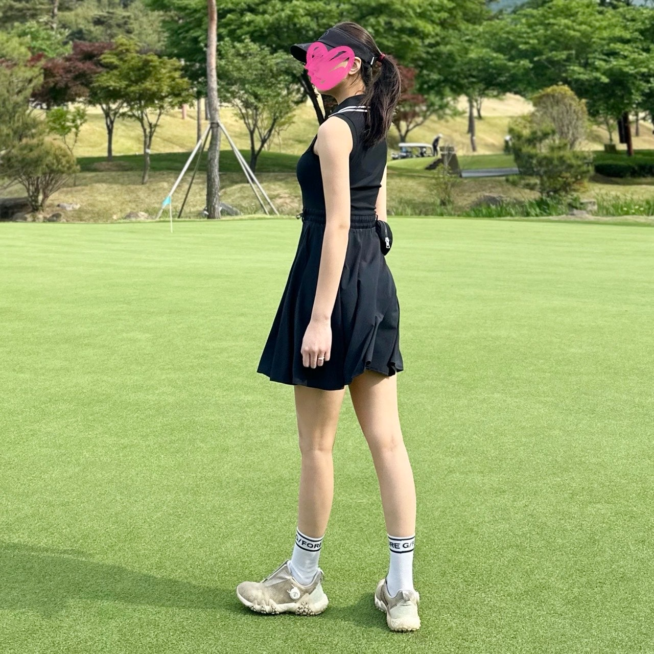 지포어-세트-국내배송 하이브리드 슬리브리스 드레스 (WOMEN)