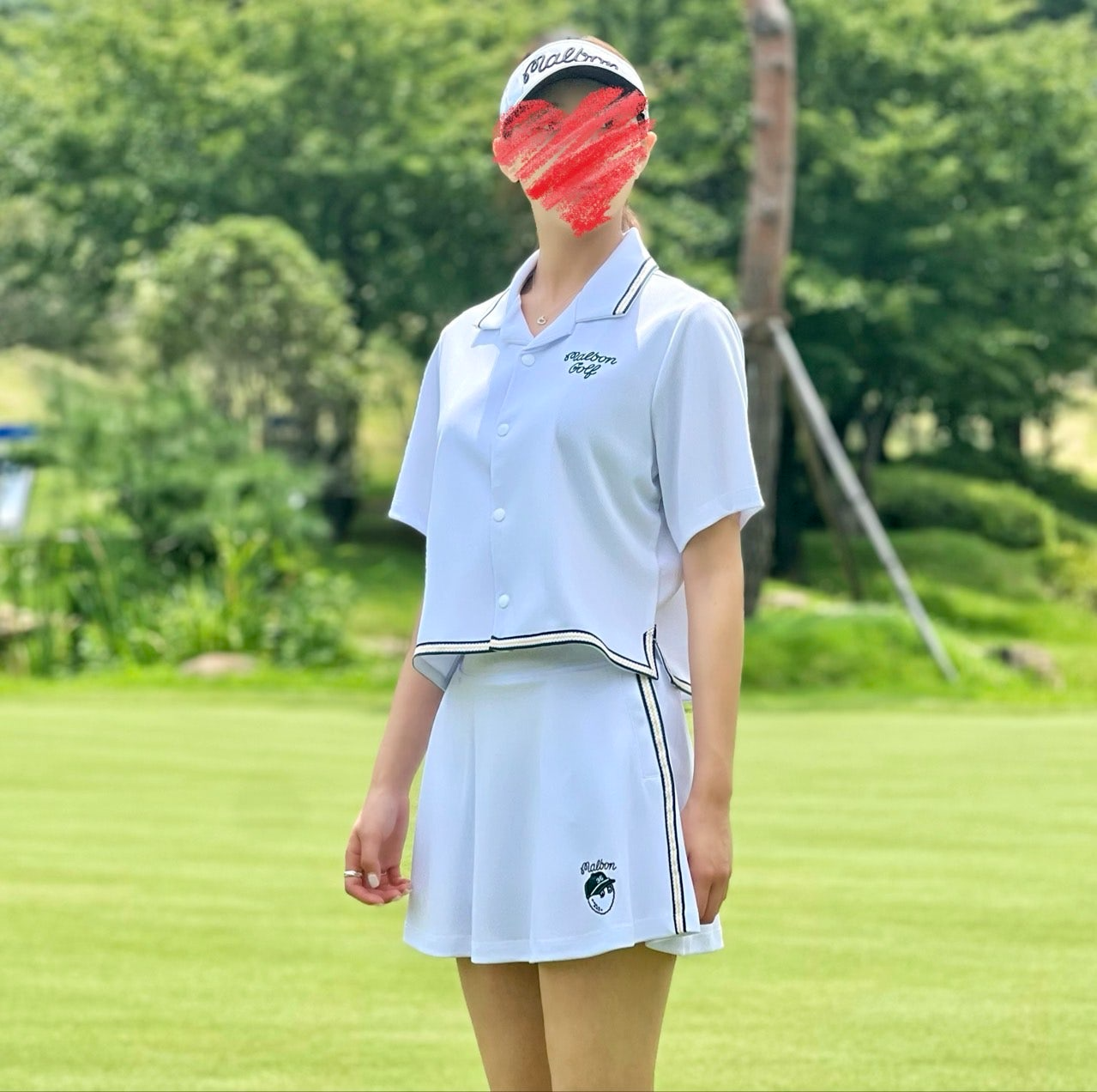 말본-세트-국내배송 36 버킷 버튼업 셔츠&스커트 세트 (WOMAN)