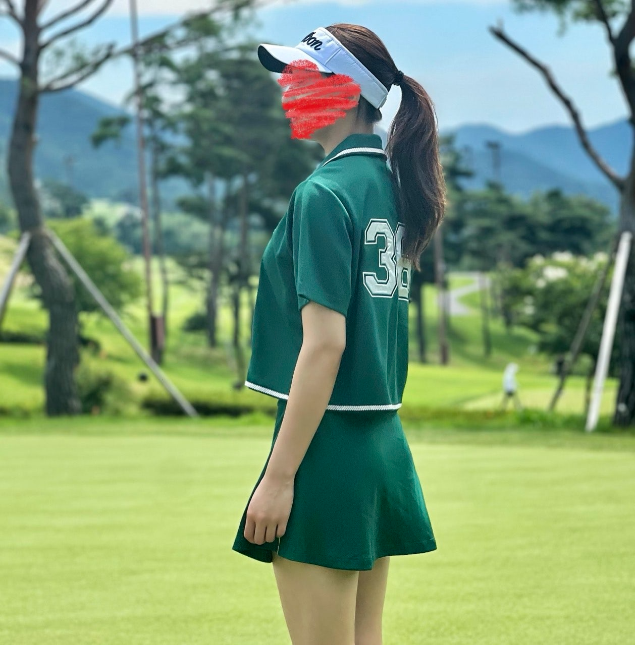 말본-세트-국내배송 36 버킷 버튼업 셔츠&스커트 세트 (WOMAN)