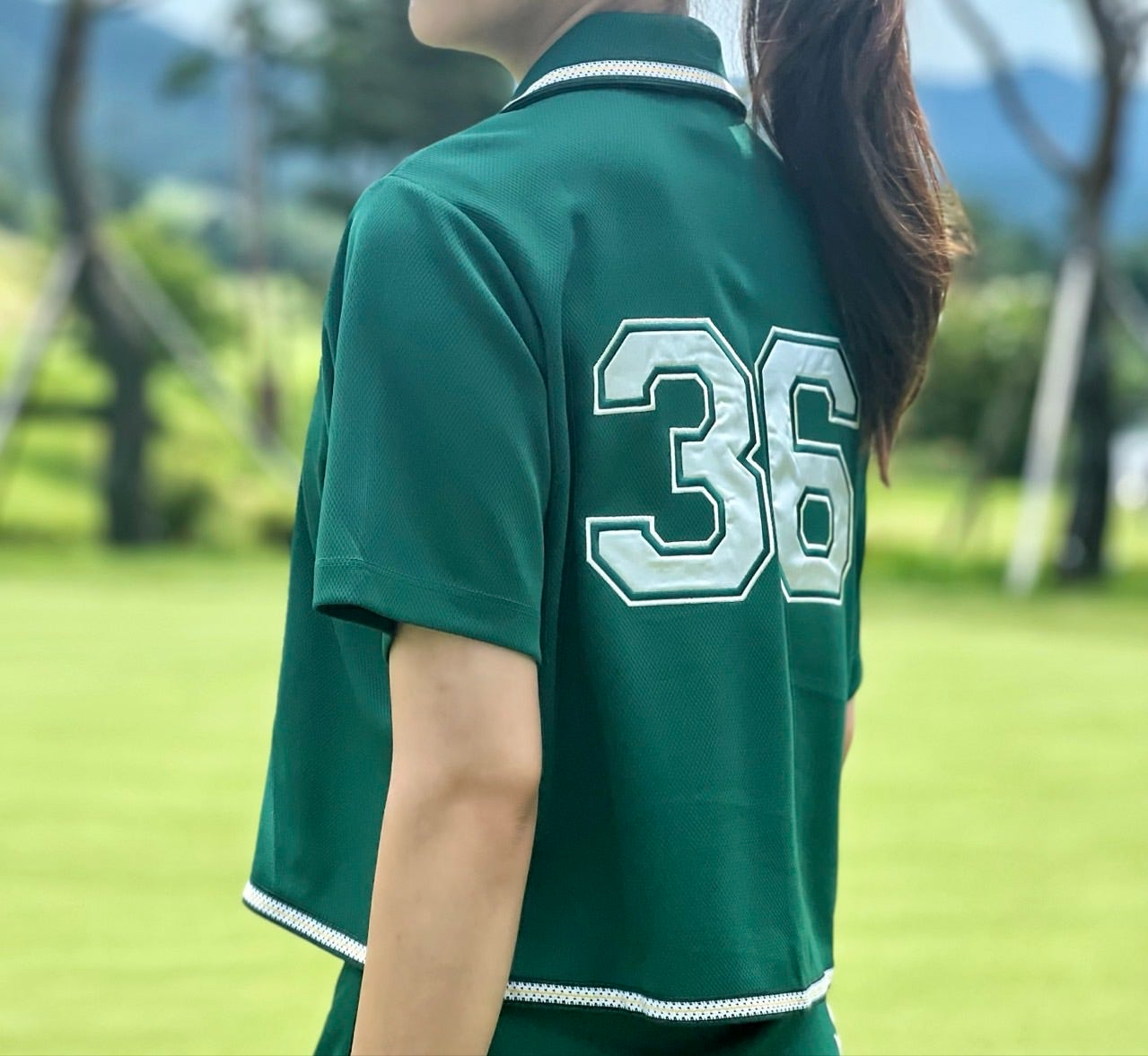 말본-세트-국내배송 36 버킷 버튼업 셔츠&스커트 세트 (WOMAN)
