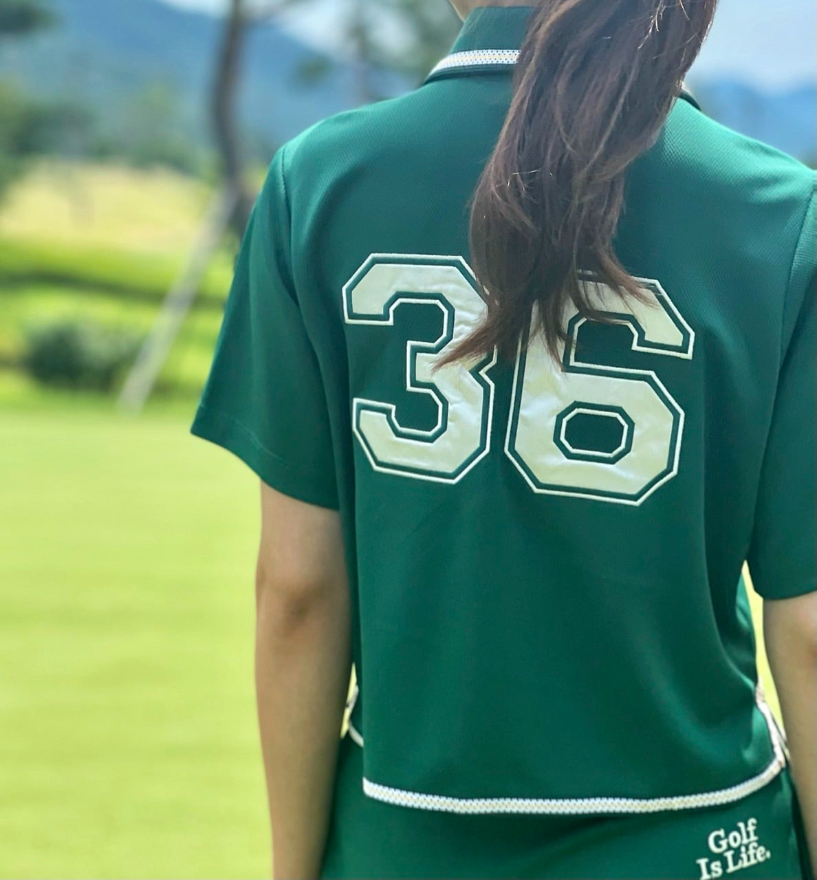 말본-세트-국내배송 36 버킷 버튼업 셔츠&스커트 세트 (WOMAN)