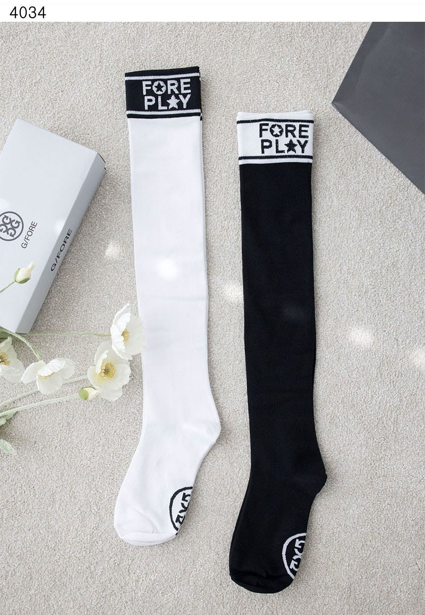 지포어-양말-국내배송 여성 오버핏 롱 트렌치 자켓 니삭스 2종셋