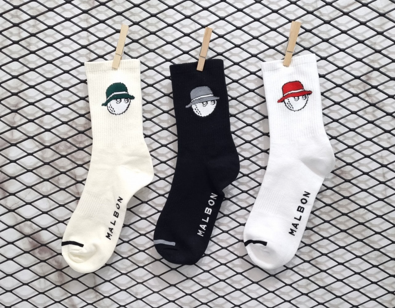 말본-양말-국내배송 크루 삭스 3종세트