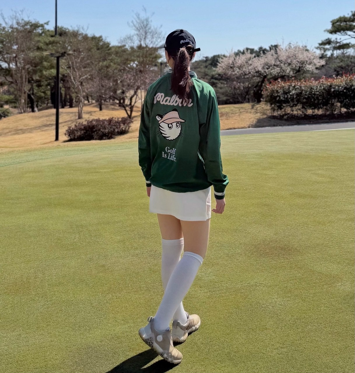 말본-하의-국내배송 미니 파우치 a-line 스커트 (WHITE)