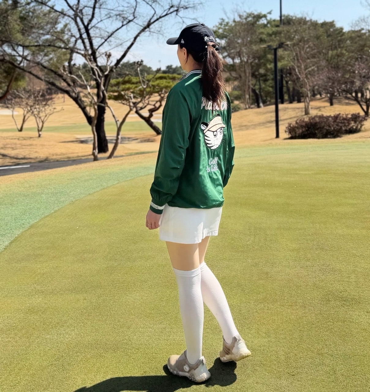 말본-하의-국내배송 미니 파우치 a-line 스커트 (WHITE)