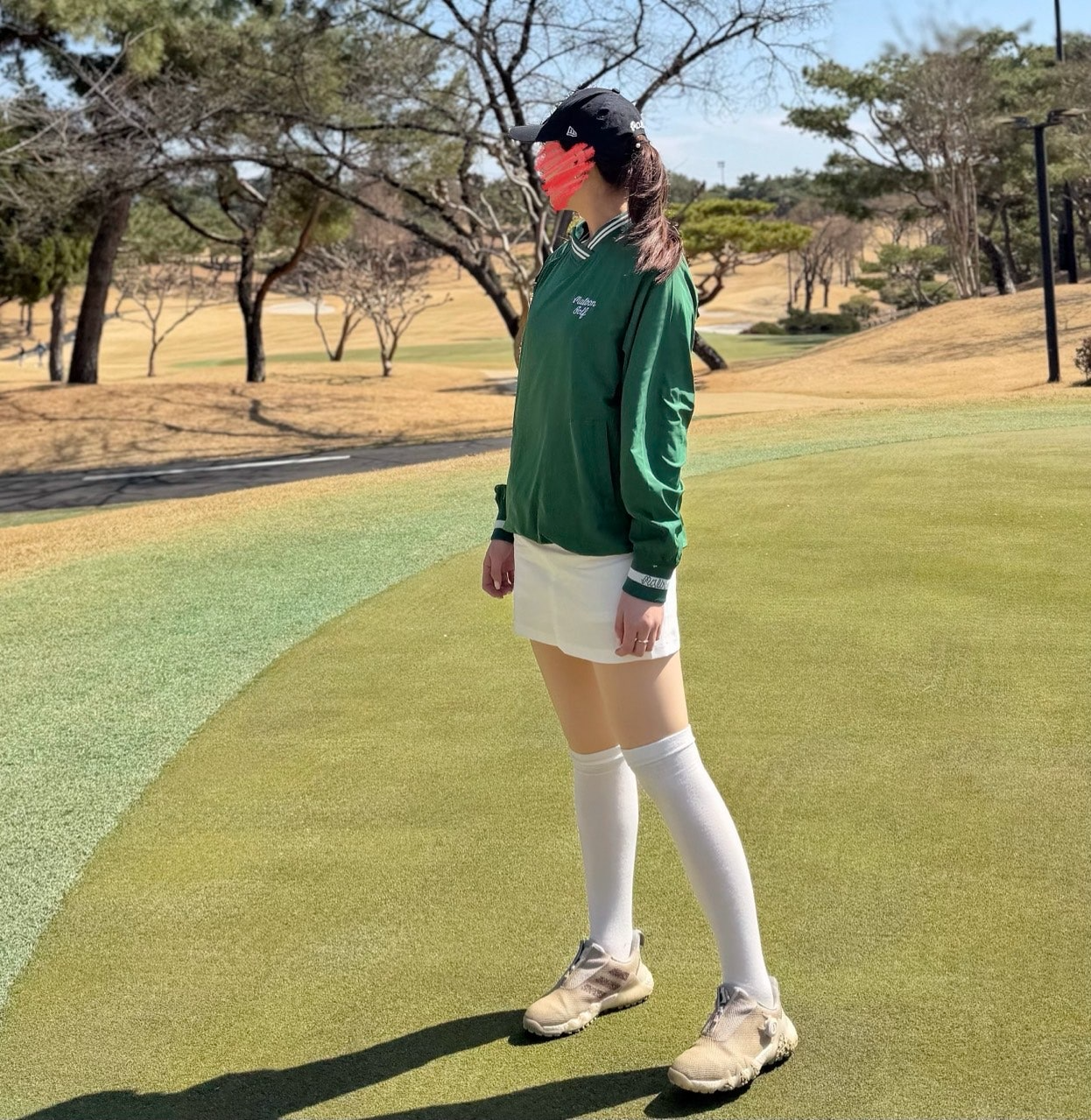 말본-하의-국내배송 미니 파우치 a-line 스커트 (WHITE)
