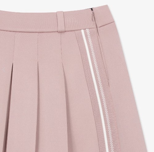 사우스케이프-하의-국내배송 사이드 스트라이프 플리츠 스커트 (WOMEN)
