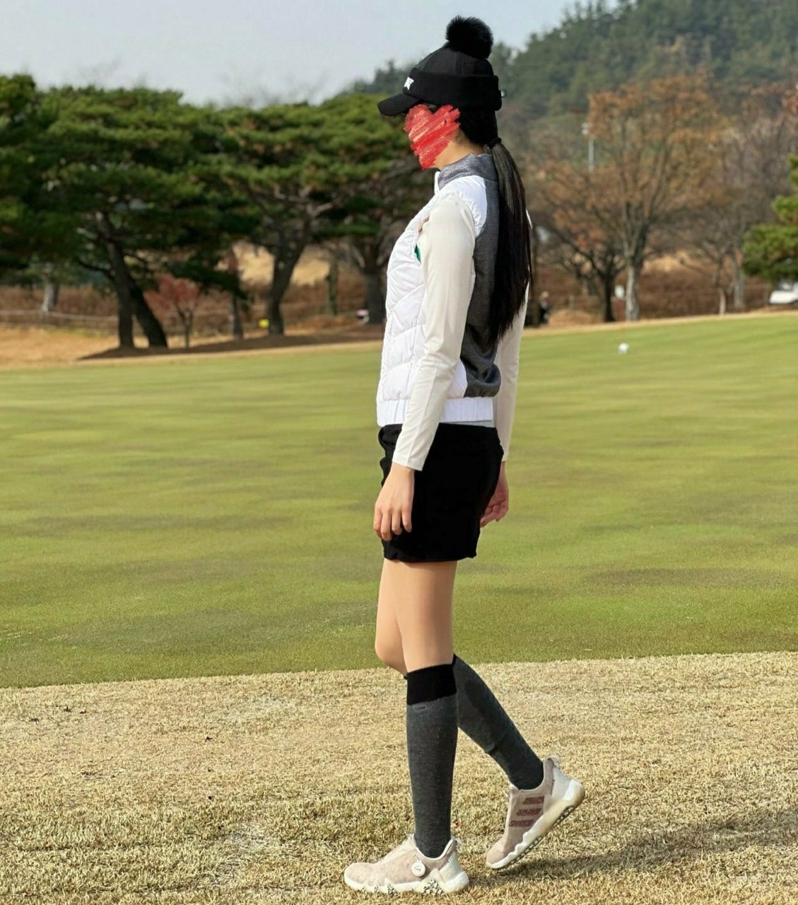 타이틀리스트-하의-국내배송 아가일패턴 스커트