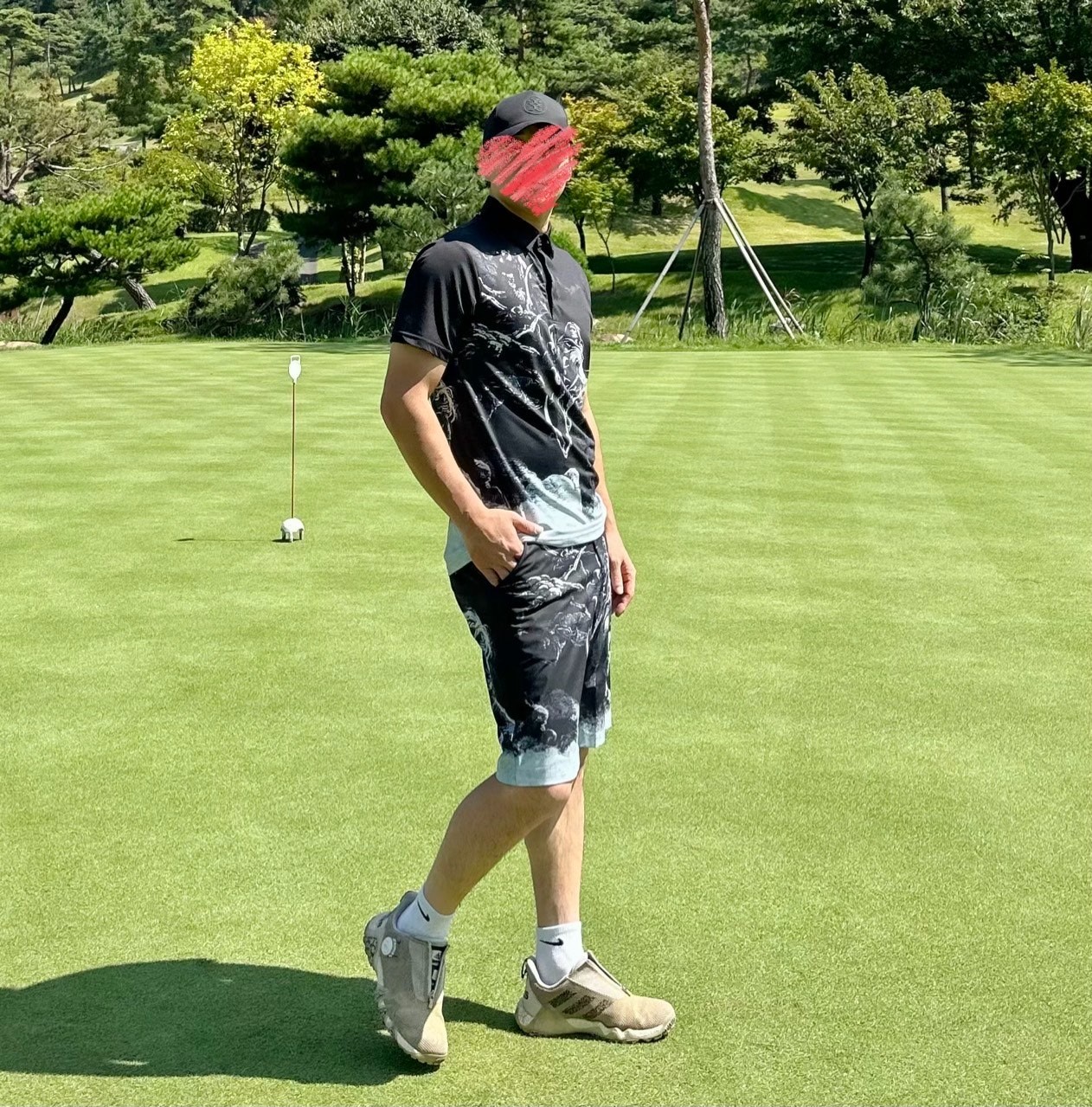 어메이징크리스찬-하의-국내배송 단테 인페르노 패턴 쇼츠 팬츠 (MAN)