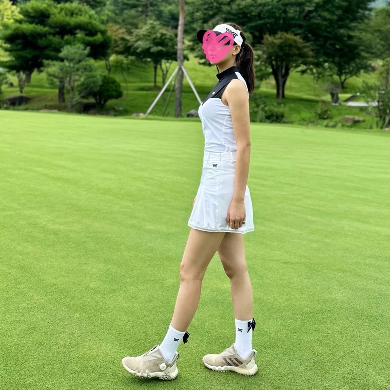 PXG-하의-국내배송 우먼 썸머 베이직 플레어 스커트 (WOMEN)