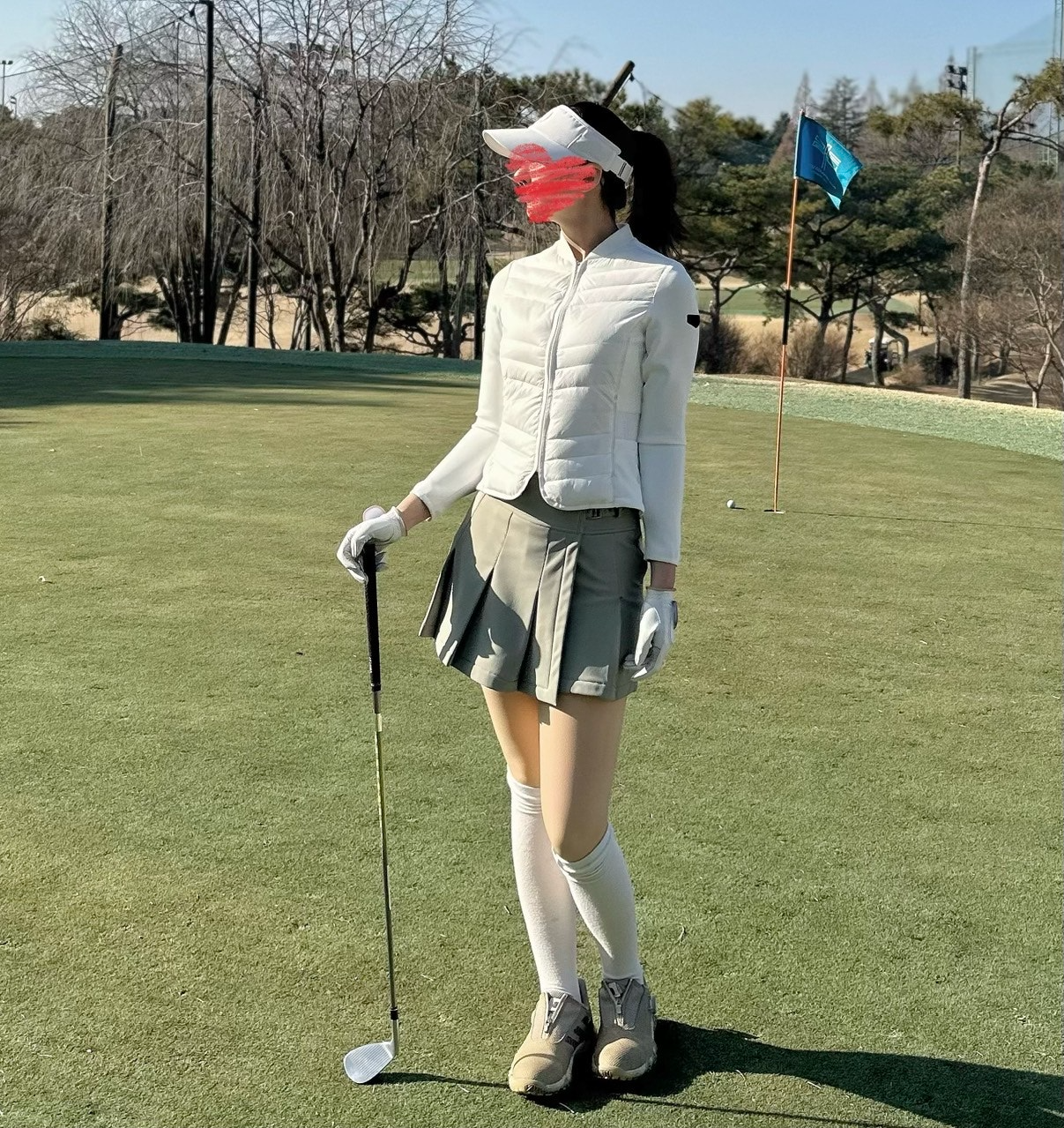 PXG-하의-국내배송 우먼 윈터 플리츠 쇼트 기모팬츠. (WOMEN)