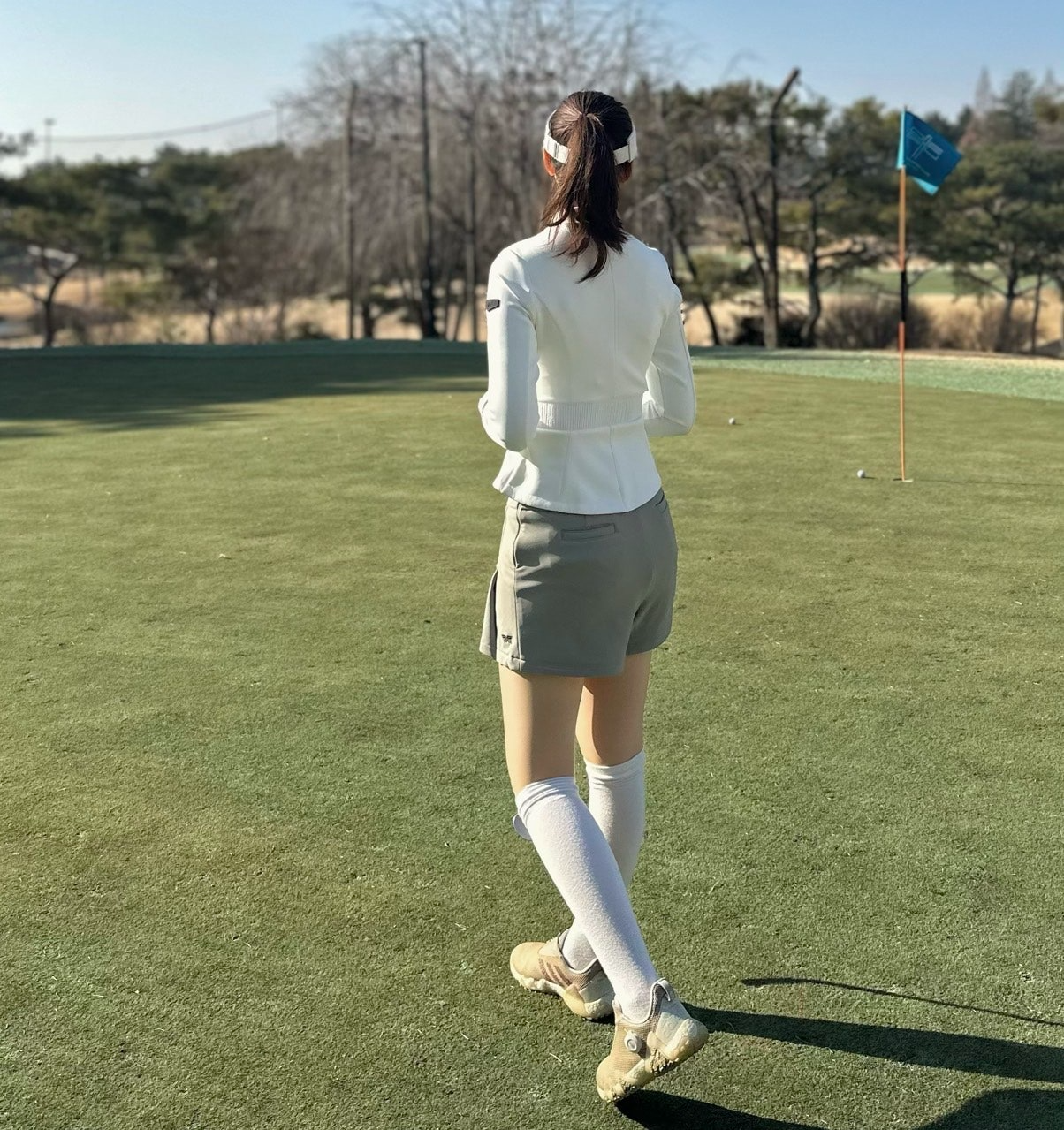 PXG-하의-국내배송 우먼 윈터 플리츠 쇼트 기모팬츠. (WOMEN)
