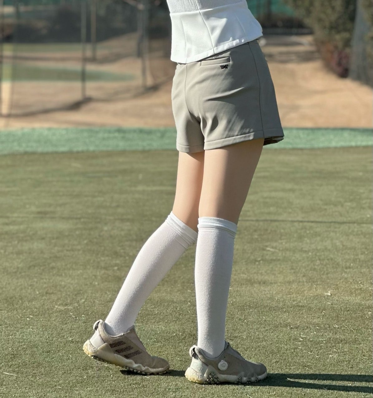 PXG-하의-국내배송 우먼 윈터 플리츠 쇼트 기모팬츠. (WOMEN)