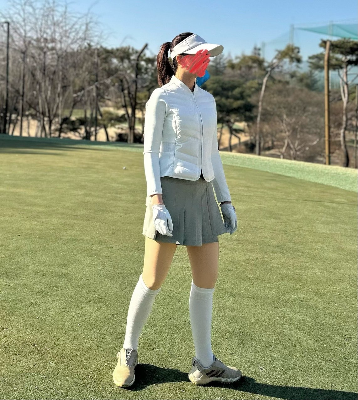 PXG-하의-국내배송 우먼 윈터 플리츠 쇼트 기모팬츠. (WOMEN)