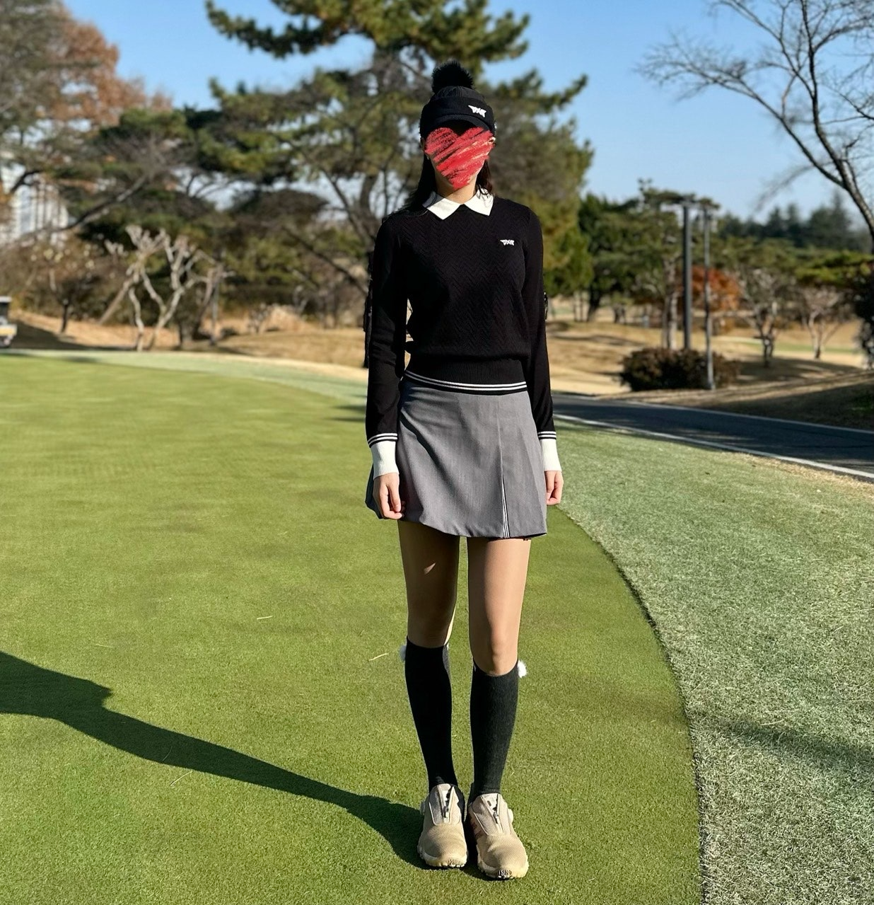 PXG-하의-국내배송 우먼 하프 플리츠 스커트 (WOMEN)