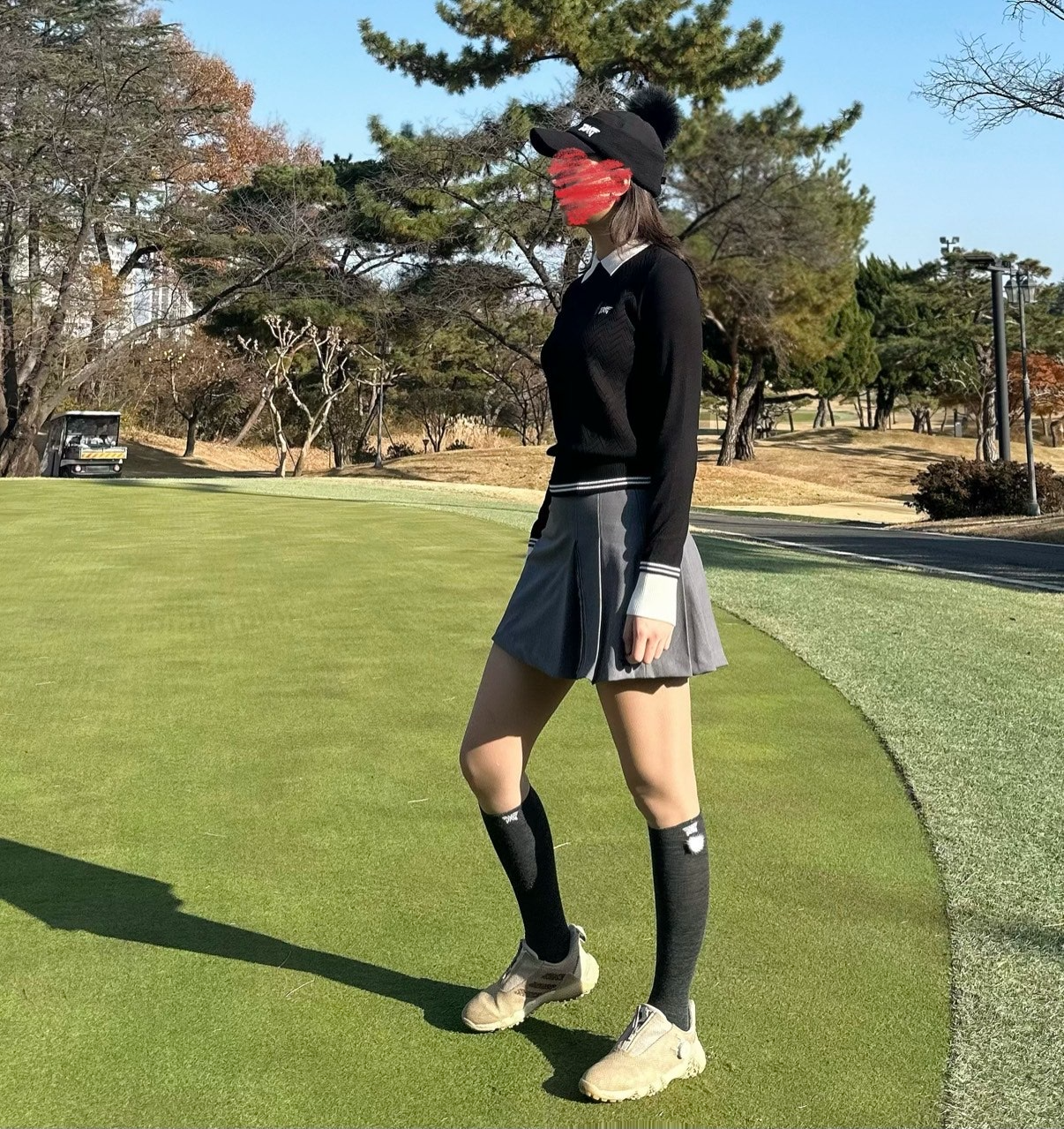 PXG-하의-국내배송 우먼 하프 플리츠 스커트 (WOMEN)