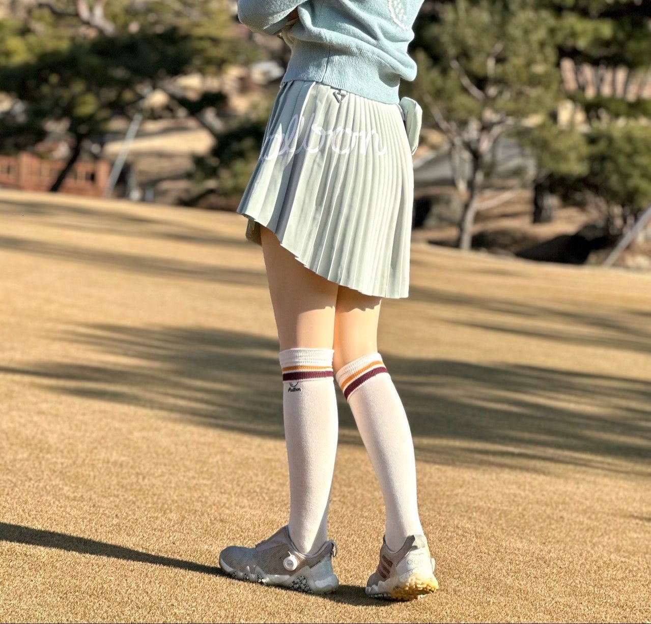 말본-하의-국내배송 유틸리티 플리츠 스커트 (WOMEN)