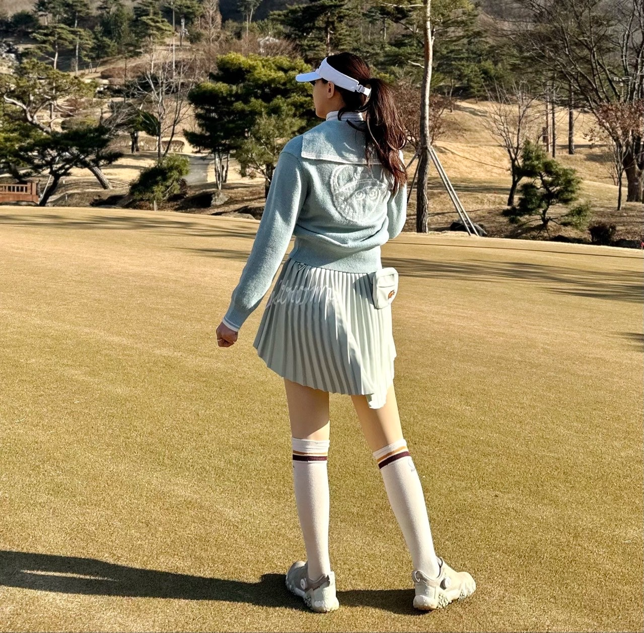 말본-하의-국내배송 유틸리티 플리츠 스커트 (WOMEN)