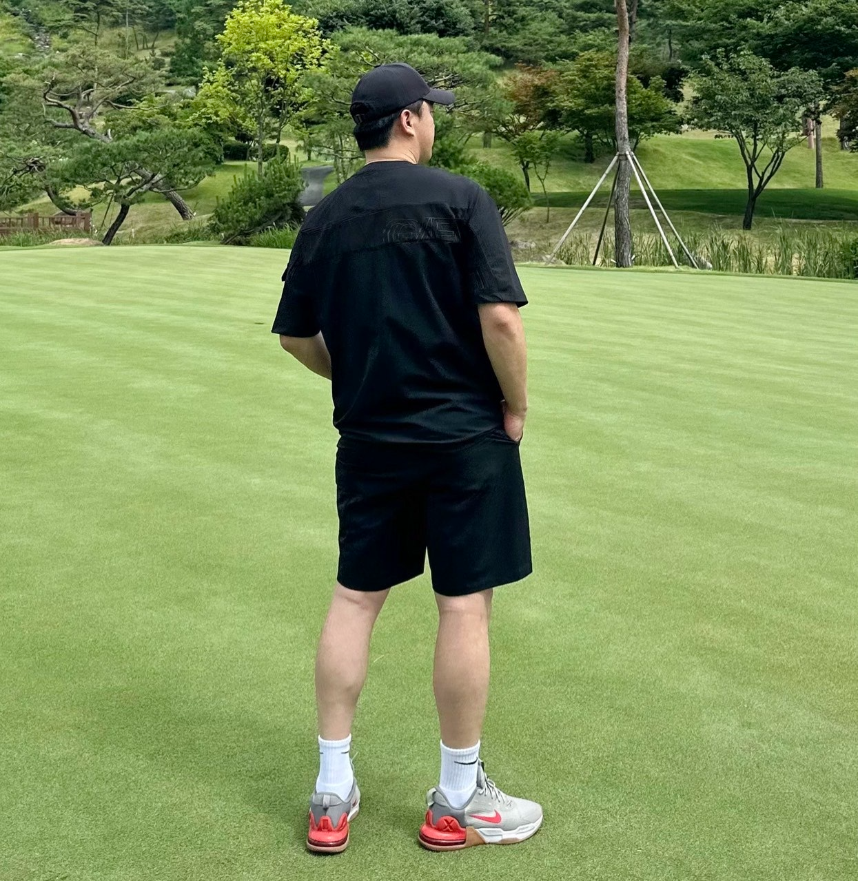 지포어-하의-국내배송 저지 셋업 쇼츠 팬츠 (MEN)