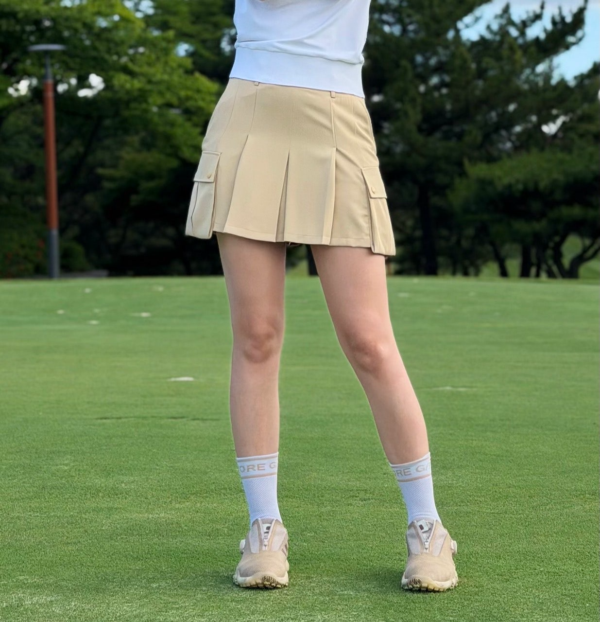 지포어-하의-국내배송 카고 포켓 스커트 (WOMAN)