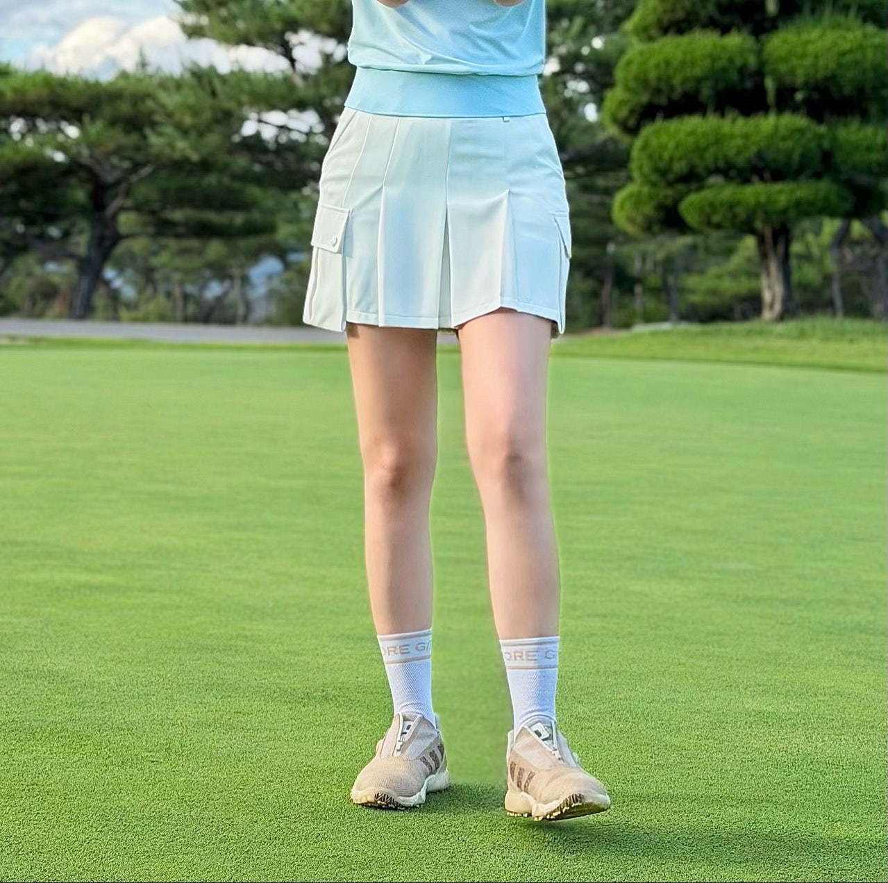 지포어-하의-국내배송 카고 포켓 스커트 (WOMAN)