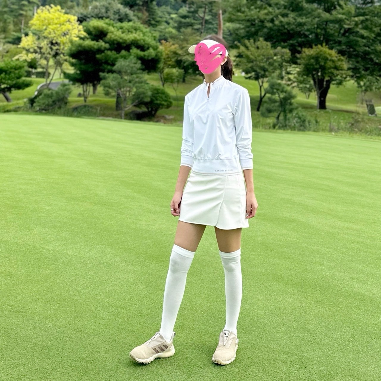 랑방-하의-국내배송 페이크 레더 패널널 랩 스커트 (WOMEN)