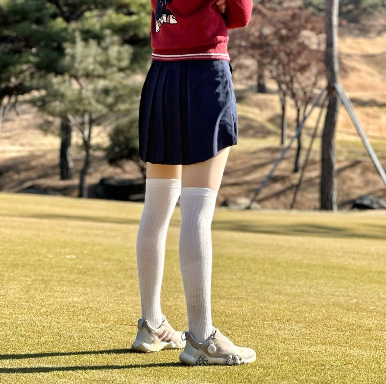 말본-하의-국내배송 플리츠 카고 스커트 (WOMEN)
