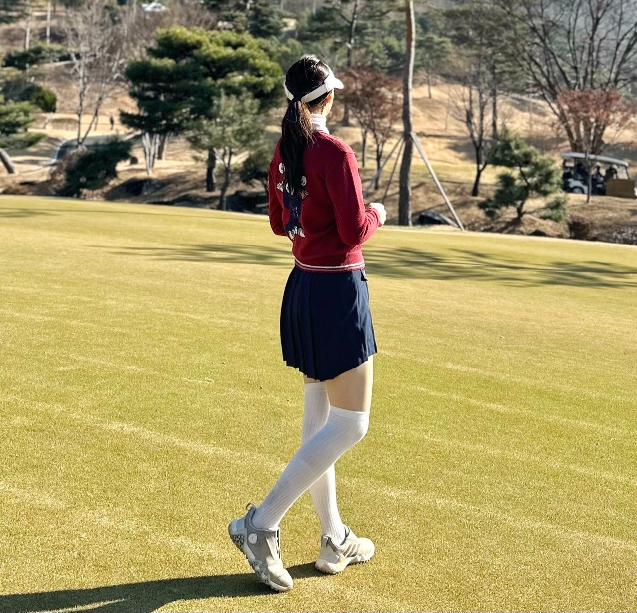 말본-하의-국내배송 플리츠 카고 스커트 (WOMEN)