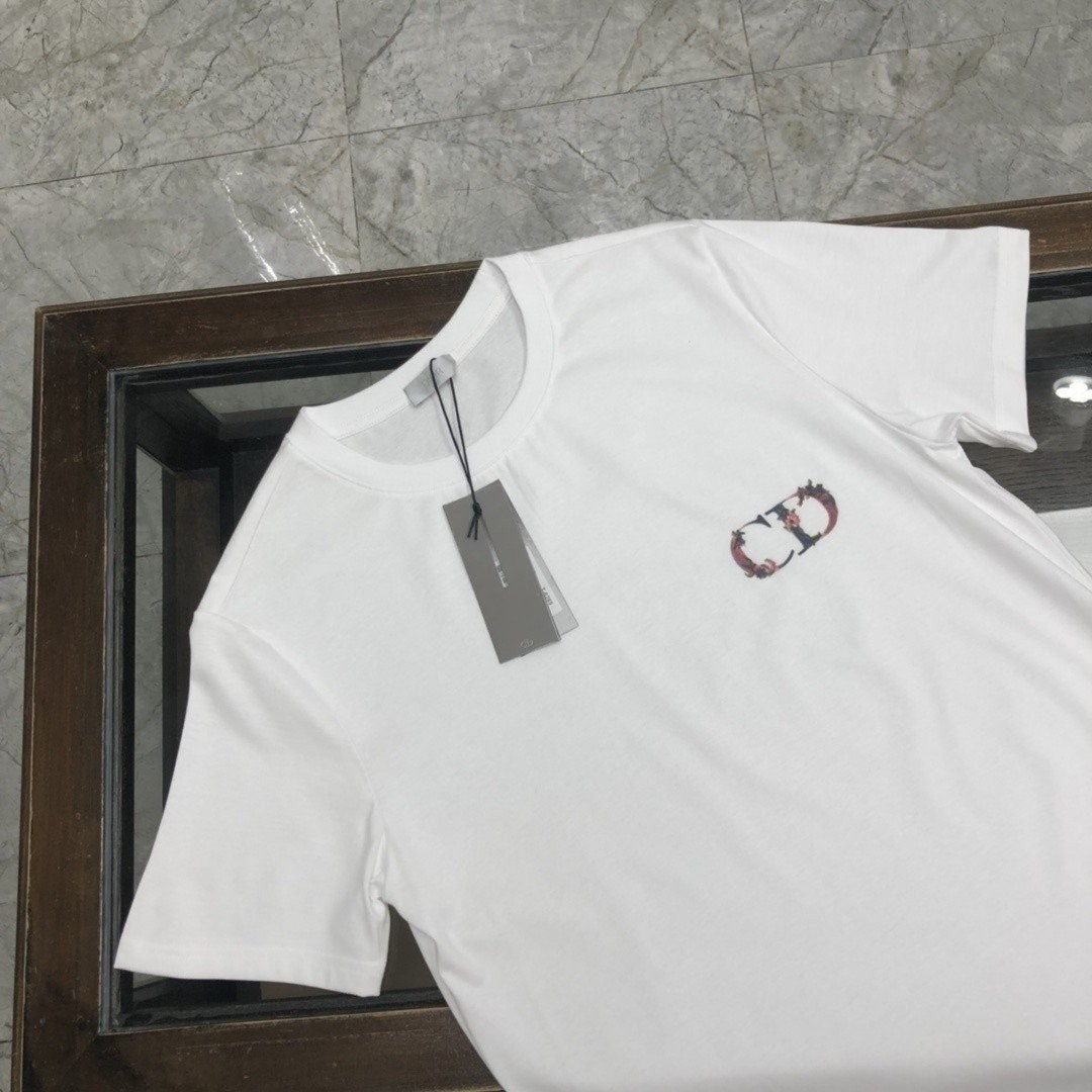 디올-상의-국내배송 CD로고 반팔티