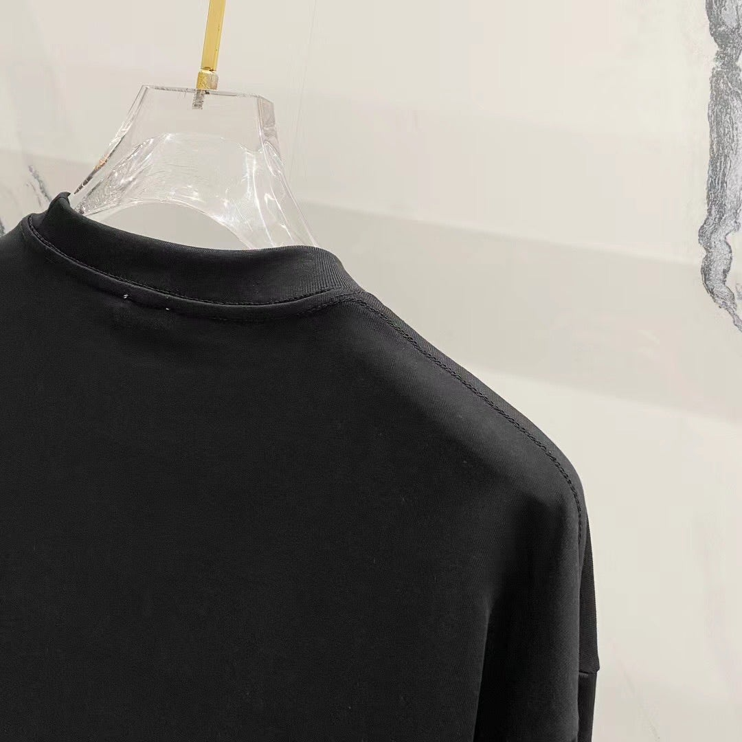 로에베-상의-국내배송 멀티칼라 레터링로고 코튼 라운드티