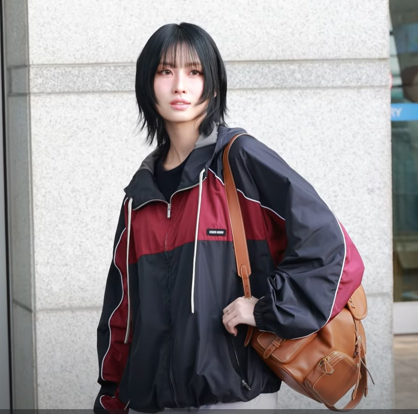 미우미우-상의-국내배송 나일론 윈드자켓