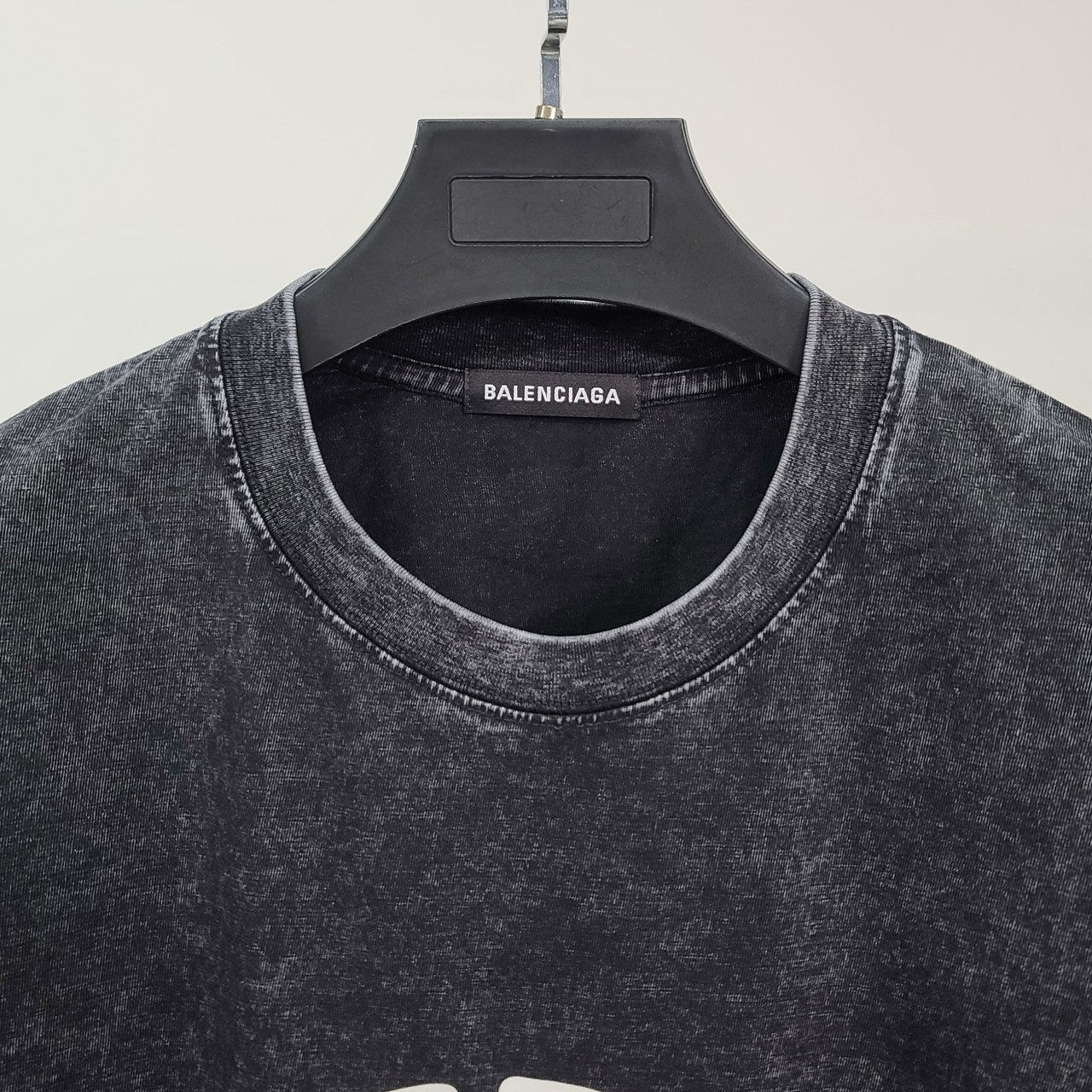 발렌시아가-상의-국내배송 캠페인레터링 피그먼트 반팔티