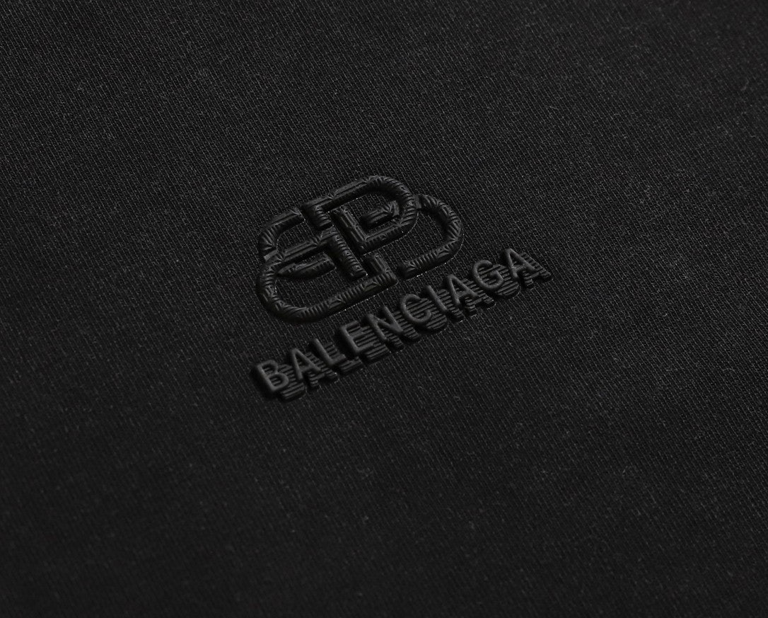 발렌시아가-상의-국내배송 BB로고 빈티지 워싱 반팔 티셔츠
