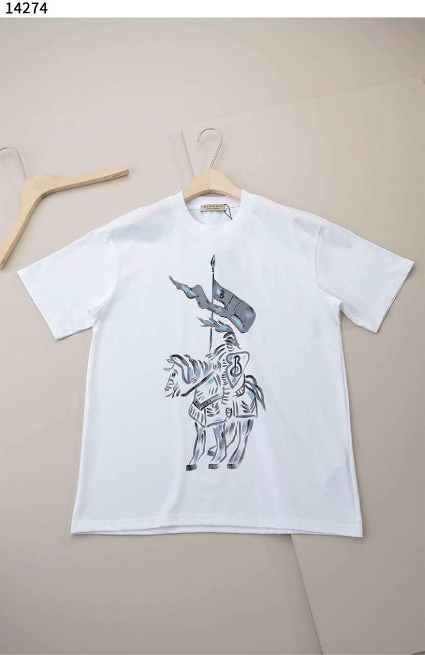 버버리-상의-국내배송 EKD(Equestrian Knight Design) 로고 코튼 티셔츠