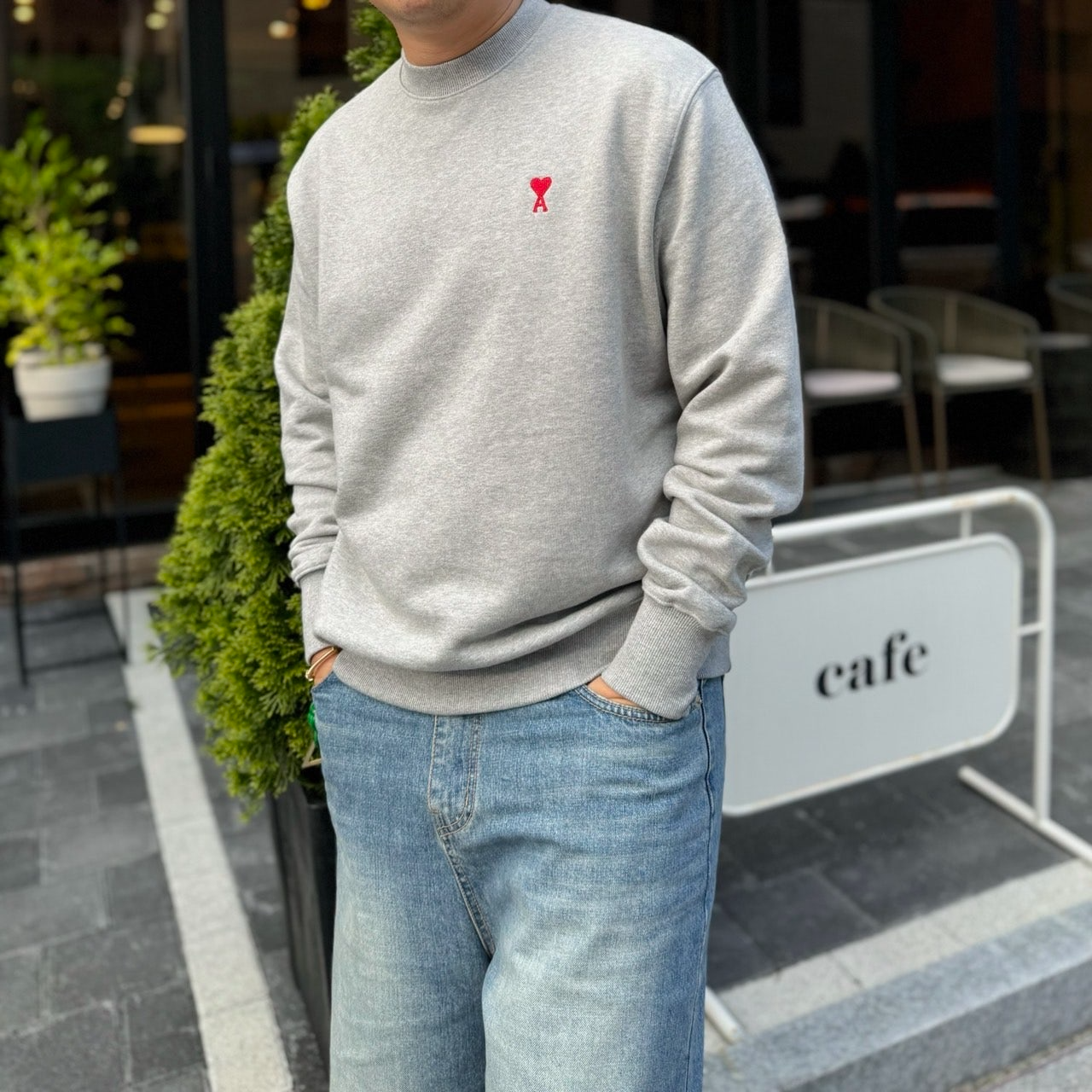 아디다스-상의-국내배송 레드 드 꾀흐 스웨트 셔츠