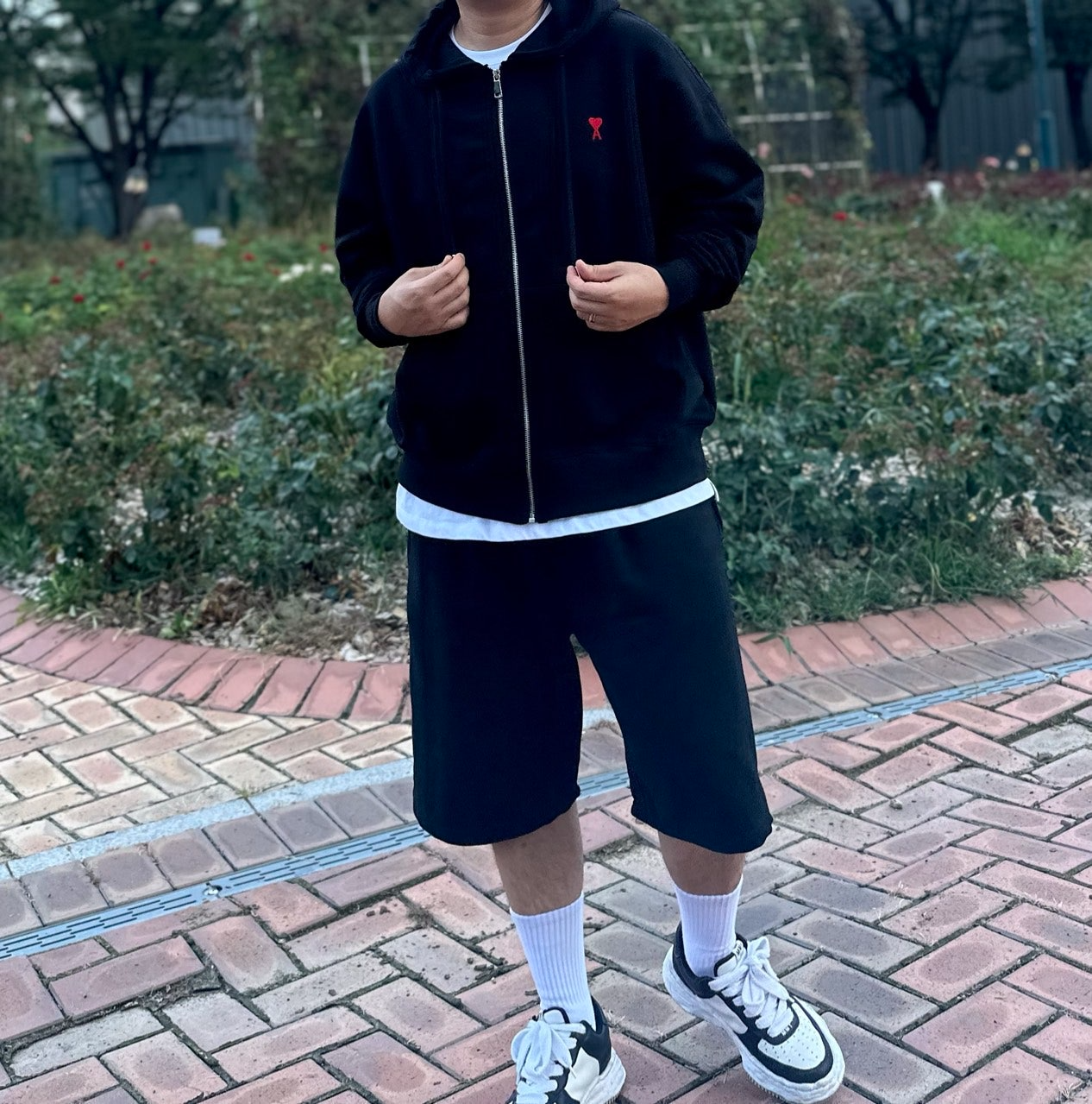 아디다스-상의-국내배송 레드 드 꾀흐 지퍼 스웨트 셔츠