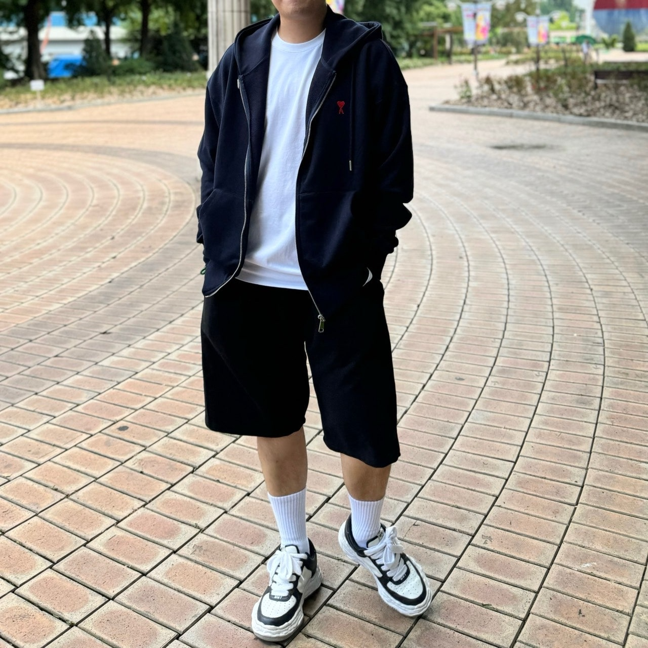 아디다스-상의-국내배송 레드 드 꾀흐 지퍼 스웨트 셔츠