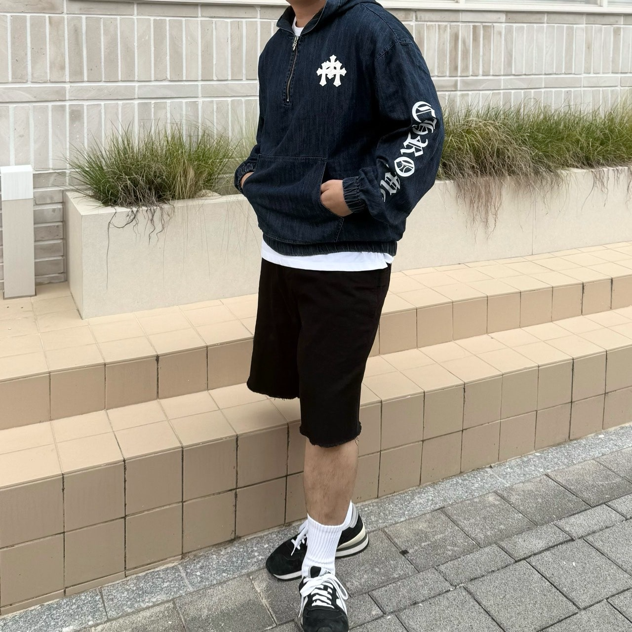 크롬하츠-상의-국내배송 데님 아노락