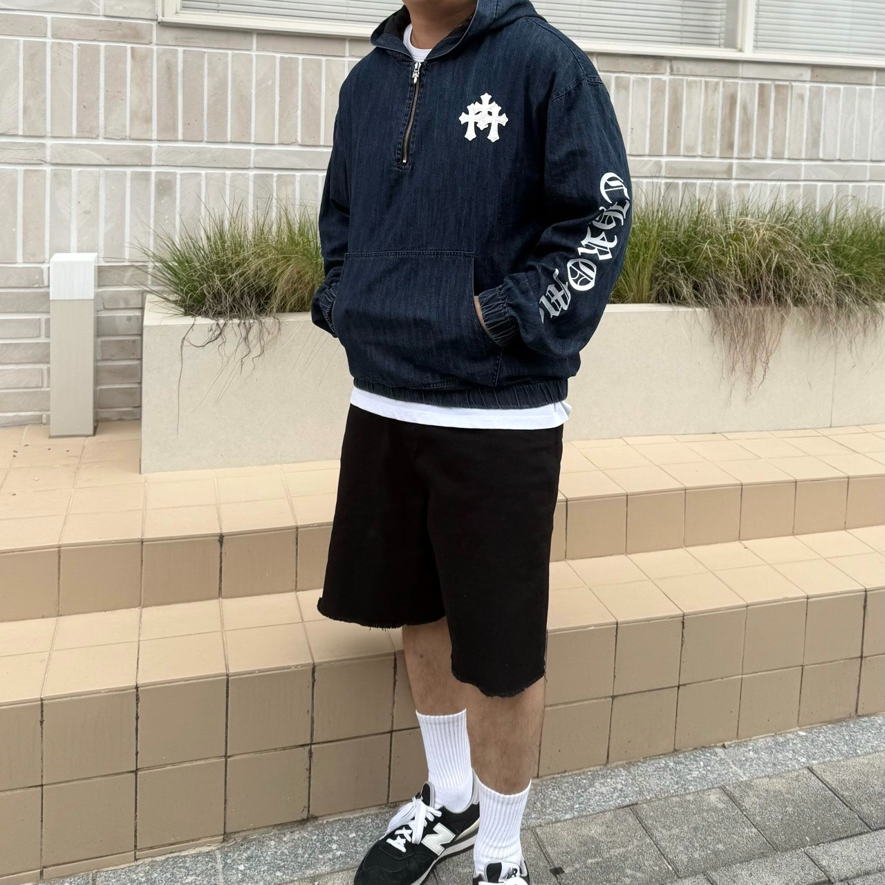 크롬하츠-상의-국내배송 데님 아노락